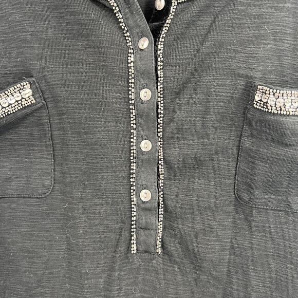 Chaps Thermal Style Long Sleeve Casual Shirt Sequin Embellished Women's 3XL - Picture 5 of 12